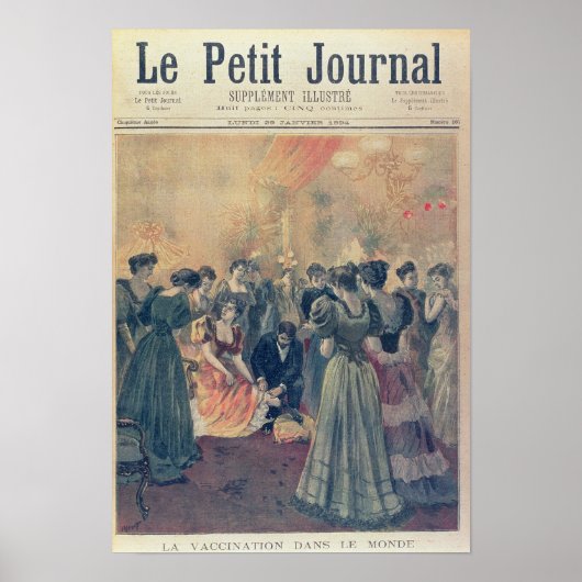 夕べ披露宴での予防接種 ポスター (正面)