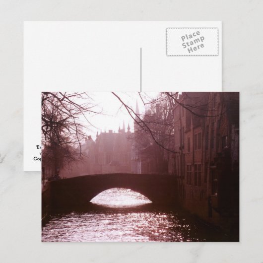 夕べ散歩 ポストカード (正面/裏面)