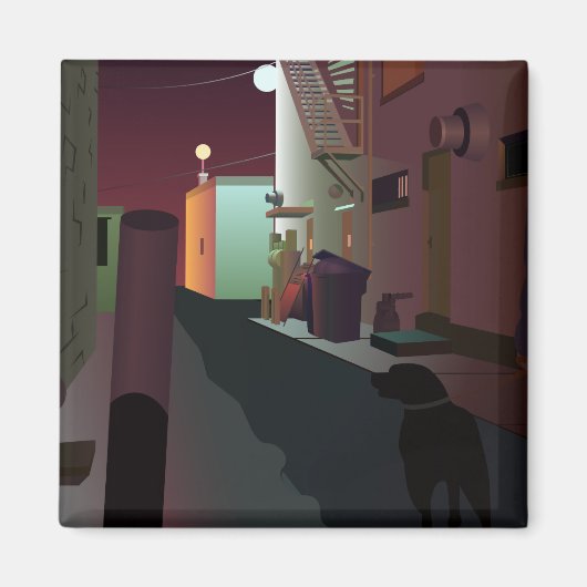 夕べ散歩 マグネット (正面)