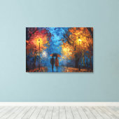 夕べ散歩in秋の光 キャンバスプリント (インサイチュ (ウッドフロア))
