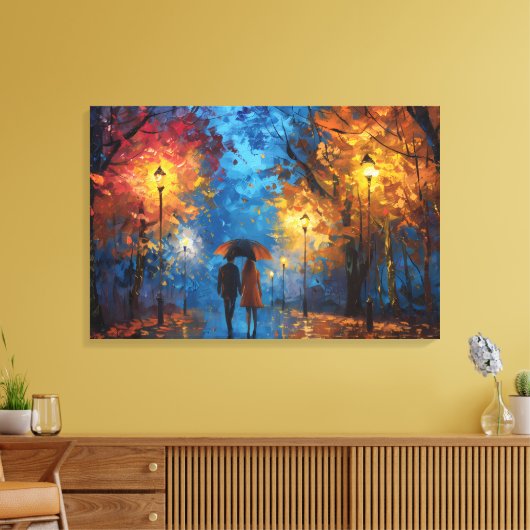 夕べ散歩in秋の光 キャンバスプリント (インサイチュ (リビング))