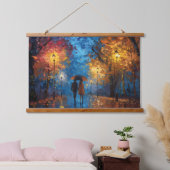 夕べ散歩in秋の光 吊り下げ型タペストリー (寝室)