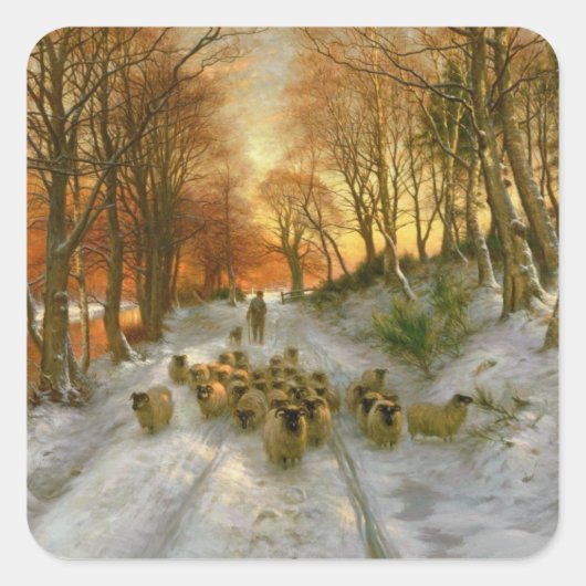 夕べ時間の濃淡で輝く スクエアシール (正面)