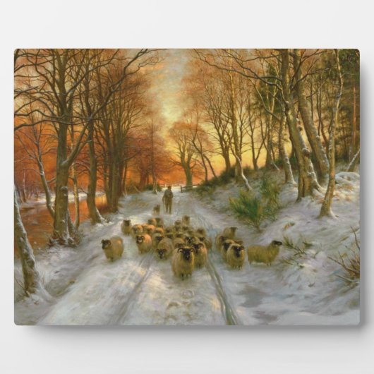 夕べ時間の濃淡で輝く フォトプラーク (正面)