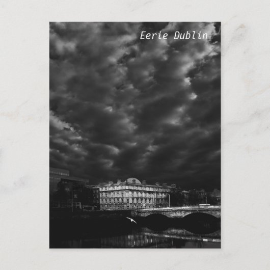 夕べ曇りダブリン ポストカード (正面)