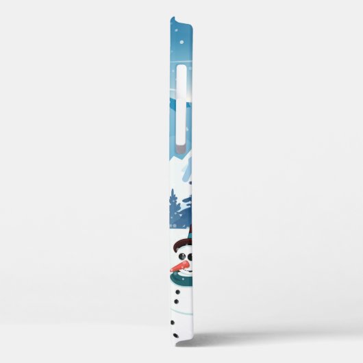 夕べ村の冬の風景で雪が覆われた Case-Mate iPhoneケース (裏面 / 左)