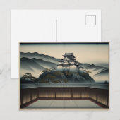 夕べ桜：木屋町 ポストカード (正面/裏面)