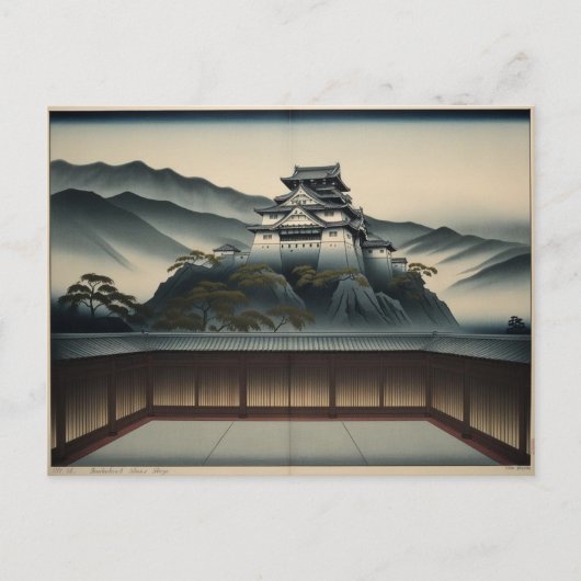 夕べ桜：木屋町 ポストカード (正面)