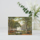 夕べ森林景観 ポストカード (スタンド正面)