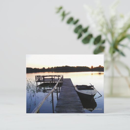 夕べ湖 ポストカード (スタンド正面)