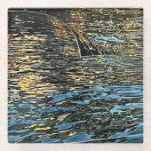 夕べ灯 ガラスコースター (正面)