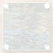 夕べ灯 ガラスコースター (裏面)