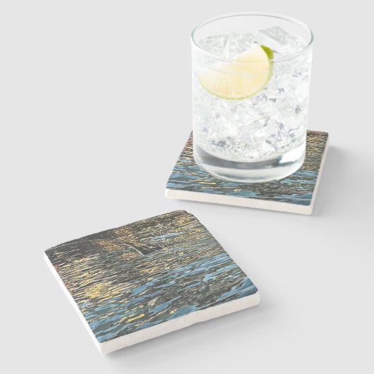 夕べ灯 ストーンコースター (横)