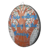 "夕べ犬の散歩の恐怖" – 私は犬の歩くを嫌う ダーツボード (正面右)