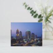 夕べ秋オーバーAtlanta,ジョージア,アメリカ ポストカード (スタンド正面)