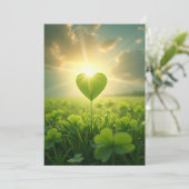 夕べ空の下の柔らかいシャムロックハート シーズンカード (スタンド正面)