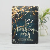 夕べ素朴ツリーライツスターリーバースデーパーティー 招待状 (スタンド正面)