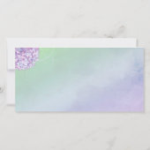 夕べ結婚アジサイの写真保存日時 セーブザデート (裏面)