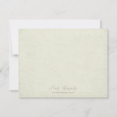 夕べ結婚式招待状ヴィンテージ/アンティークフレーム 招待状 (裏面)