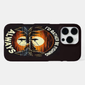 夕べ線と反射 iPhoneケース (裏面横)