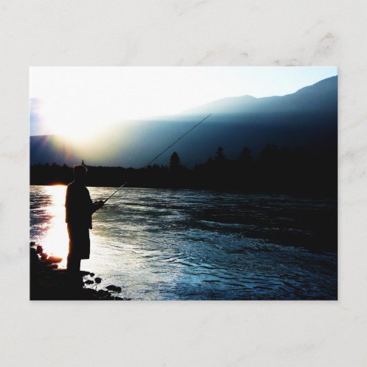 夕べ軽漁師 ポストカード (正面)