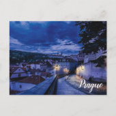 夕べ通りインプラハはがき ポストカード (正面)