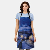 夕べ通りインプラハ エプロン (着用した状態)