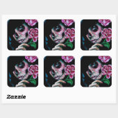 夕べ開花デイオブザデッドシュガースカルガール スクエアシール (シート)