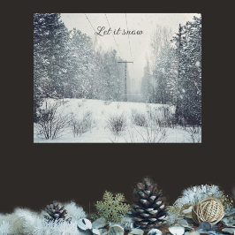 夕べ降雪 ポスター