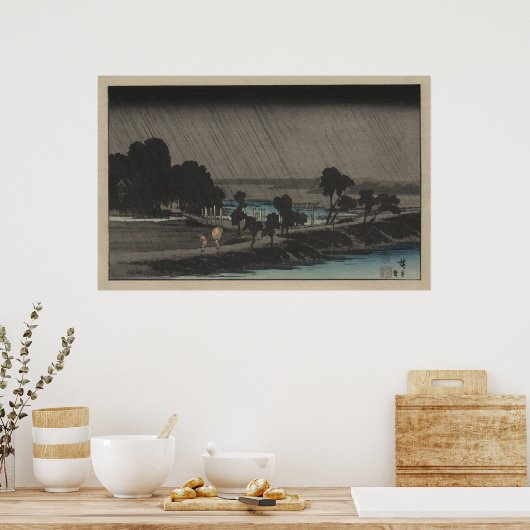 夕べ雨東神社 ポスター (キッチン)