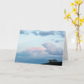 夕べ雲 カード (黄色い花)