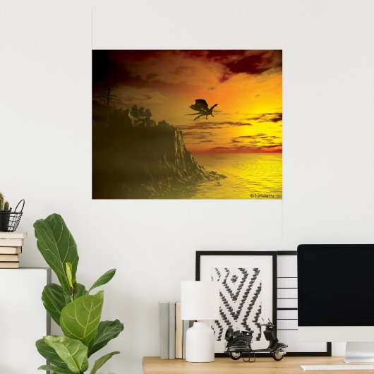 夕べ飛行 ポスター (ホームオフィス)