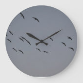夕べ飛行 ラージ壁時計 (正面)