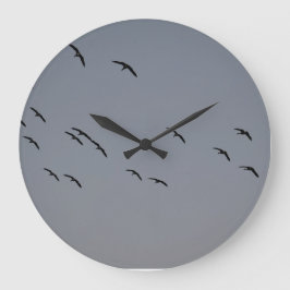 夕べ飛行 ラージ壁時計