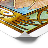 夕べ、アルフォンスミュシャ ポスター (角)