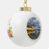 夕べ セラミックボールオーナメント (左)