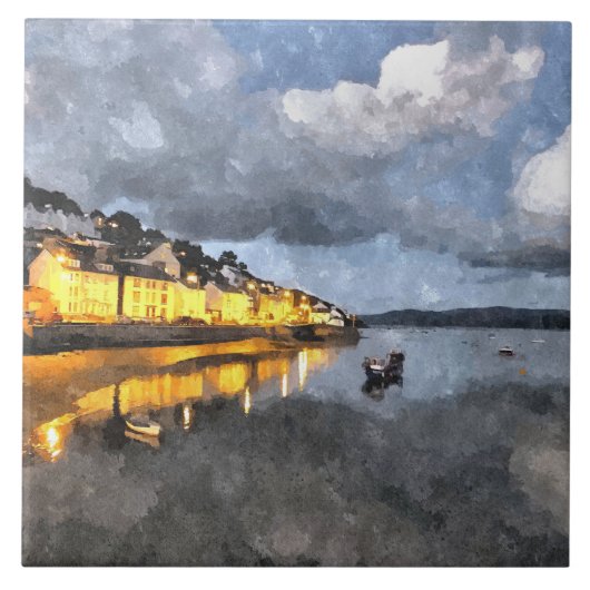 夕べ タイル (正面)