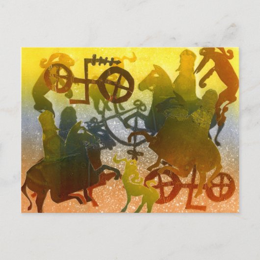 夕べ ポストカード (正面)