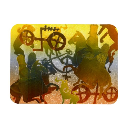 夕べ マグネット (横)