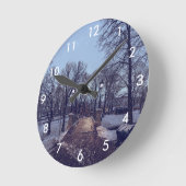 夕べ ラウンド壁時計 (傾斜)