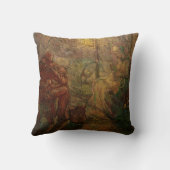 夕べ – ヴィンセント・ヴァン・ゴッホによる時計 クッション (裏面)