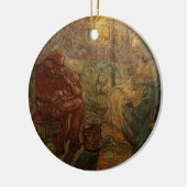 夕べ – ヴィンセント・ヴァン・ゴッホによる時計 セラミックオーナメント (左)