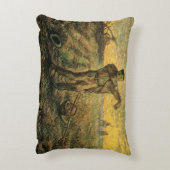夕べ – 一日の終わりヴィンセント・ヴァン・ゴッホ アクセントクッション (裏面(縦))
