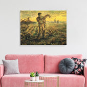 夕べ – 一日の終わりヴィンセント・ヴァン・ゴッホ キャンバスプリント (インサイチュ (リビング))