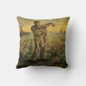 夕べ – 一日の終わりヴィンセント・ヴァン・ゴッホ クッション (裏面)