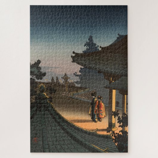 夕べ・三井寺土屋光一 ジグソーパズル (縦)