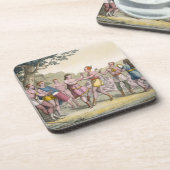 夕べ(色のengraのカナダのインドのダンス コースター (左側)