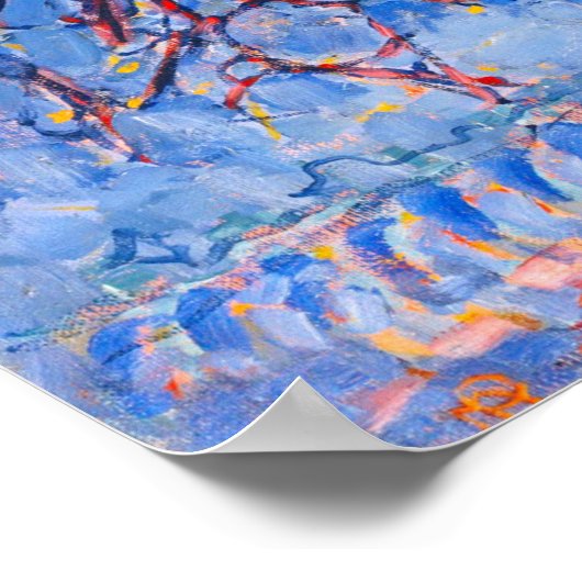 夕べ、赤い木 ポスター (角)