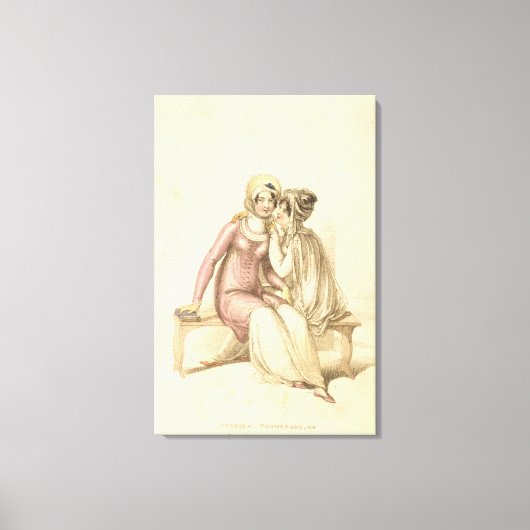 夕べ、遊歩道または海ビーチコスチューム、ファッション キャンバスプリント (正面)