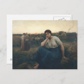 夕べ, 1860 ポストカード (正面/裏面)